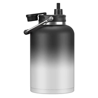 Botol Air Stainless Steel Berkualitas Tinggi 128 ons Anti Bocor Dinding Ganda Vacuum Flask Portabel Wadah Besar Kapasitas Besar untuk Luar Ruangan