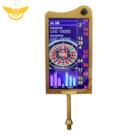 Tableau d'affichage électronique de roulette YH avec éclairage LED - Tableau de scores de roulette de casino double face 32 pouces FHD