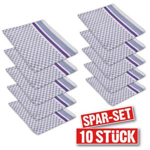 10er-Set grubentücher, lxb 900x500mm, 100% baumwolle, Blau-weiβ kariert - Product Image 2