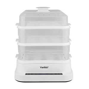 <span class=keywords><strong>Vaporera</strong></span> Eléctrica Doméstica de Alta Eficiencia Wanlida, 3 Niveles, 800W, 34L, Olla Interior de <span class=keywords><strong>Acero</strong></span> <span class=keywords><strong>Inoxidable</strong></span>, Control Táctil, 6-<span class=keywords><strong>10</strong></span> Minutos - Product Image 1