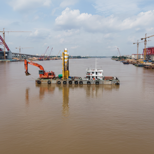 다기능 디젤 EX2500 준설선 2000m3/h 25m 수심 모래 자갈 준설선 - Product Image 1