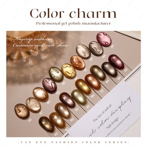JTING Esmalte de Gel Ojo de Gato Caramelo 10 Colores Colección Otoño Invierno Sin TPO Sin HEMA OEM ODM Esmalte de Uñas Magnético - Product Image 4