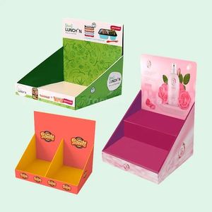 Support d'affichage en carton écologique personnalisé pour les supermarchés, pour présentoir au sol/au comptoir, pour les collations, les jouets et la bière - Product Image 1