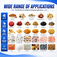 Machine d'emballage automatique rotative pour sachets préformés, avec peseuse multi-têtes, pour noix, fruits secs, snacks, boissons, remplissage et scellage Doypack