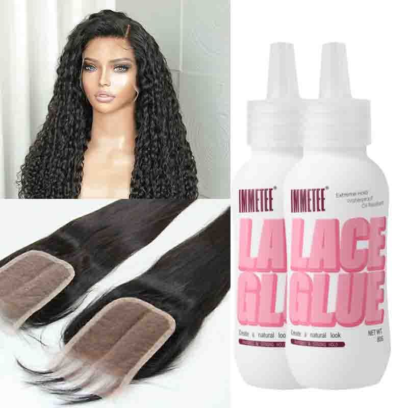 Colle pour perruque rose
