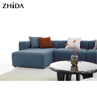 Muebles para el hogar italianos de alta calidad, muebles elegantes para sala de estar, conjunto de sofás seccionales modulares de diseño moderno