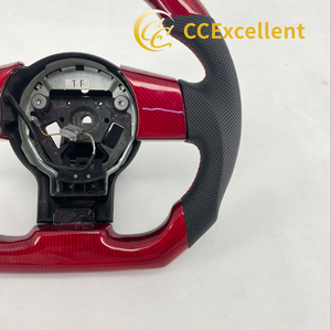 พวงมาลัยคาร์บอนไฟเบอร์แบบกำหนดเอง CCExcellent สำหรับ 350z พร้อมคาร์บอนไฟเบอร์สีแดงสไตล์สปอร์ต - Product Image 4