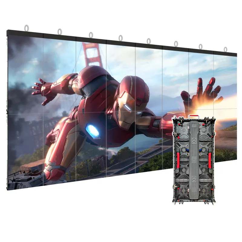 Tela de painel matrix led flexível 3d, módulos de exibição de truque de suporte para parede