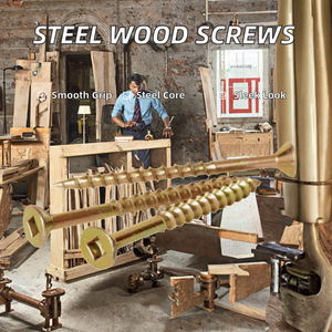 Tornillos de unión de acero inoxidable M8 de rosca fina para carpintería, paisajismo y madera, con acabado negro, métricos y en pulgadas - Product Image 2