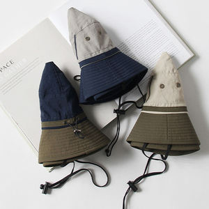 RongGuang coupe-vent corde Protection solaire extérieur Polyester unisexe seau chapeau pêcheur chapeau escalade chapeau - Product Image 4