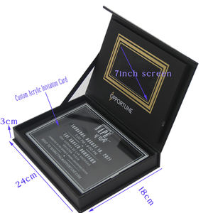Folleto de video, insertos de exhibición, piezas de repuesto, caja de folleto de <span class=keywords><strong>invitación</strong></span> de video digital para regalos de aniversario corporativos - Product Image 3