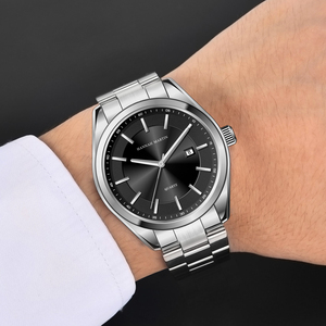 Fabricante de Relojes Hannah Martin, Marca Privada, Bajo MOQ, Relojes de Cuarzo de Acero Inoxidable para Hombre, Logotipo Personalizado, Reloj de Pulsera Masculino de Moda - Product Image 2