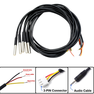 Đầu dò cảm biến nhiệt độ aismartlink, DS18B20 <span class=keywords><strong>NTC</strong></span> thermistor 18B20 cảm biến nhiệt độ không thấm nước kỹ thuật số nhiệt không gỉ - Product Image 2