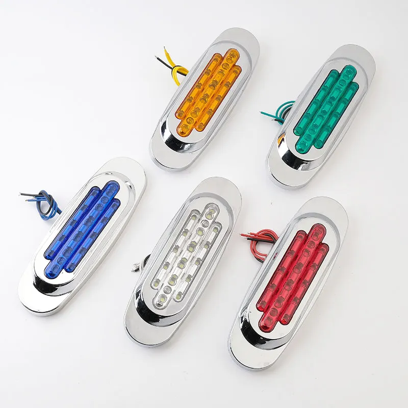 LED köşe tekne römorku yaprak makası Led yan sinyal lambası titreşimsiz 16LED 12V 24V yan LED Marker lambalar anahat römork Van için Led göstergesi