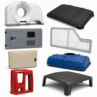 Coque de protection thermoformée en ABS, PC, PS, moulée sur mesure, épaisse et robuste, pour applications industrielles, vente en gros