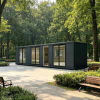 Maison préfabriquée en conteneur, maison modulaire portable, unité modulaire pour bureau, jardin, maison d'hôtes, complexe hôtelier