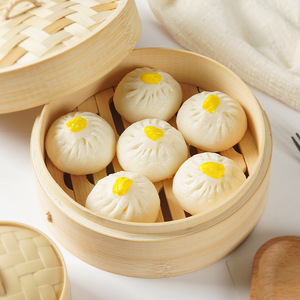 Simulated custard buns, xiaolongbao, steamed buns, food models, props for film and <b>television</b> crews, and items for a baby's - Product Image 3
