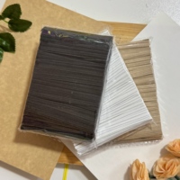 Ataduras de Papel Kraft Metálicas Flexibles Marrones para Cerrar Bolsas y Envases de Dulces, Venta Directa de Fábrica Fanxing