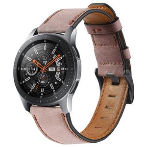 Correa de cuero genuino Vintage de 22mm para Huawei Watch GT 3/2/2E/Pro para Samsung para Galaxy Watch 3 para <span class=keywords><strong>Amazfit</strong></span> <span class=keywords><strong>GTR</strong></span> 46mm Compatible - Product Image 4