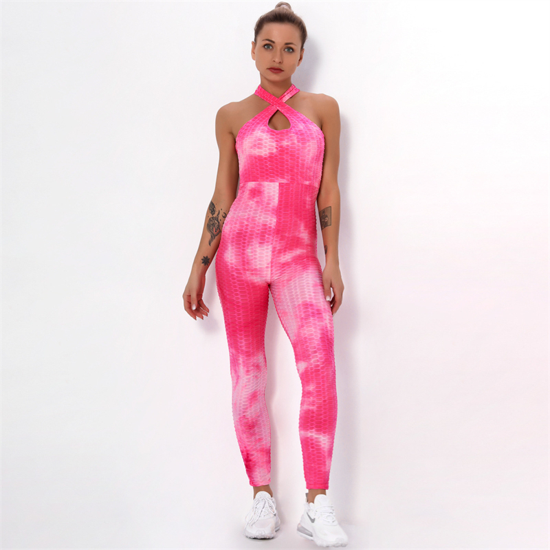 Fashion Modern Breathable Workout Clothing Women Active Wear Leggings Yoga Pants 11 colors Jumpsuit suspender Yoga suit