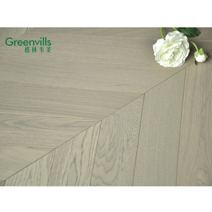 Bùm! Nhà Máy Trung Quốc Thân Thiện Với Môi Thiết Kế Chevron Sàn Gỗ Sàn Gỗ Sàn Tro Đá Màu 100% Gỗ Thật Sàn - Product Image 2