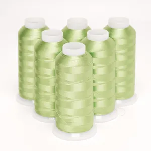 Bán buôn màu sắc tươi sáng lớn cuộn 100% <span class=keywords><strong>Viscose</strong></span> sợi rayon thêu chủ đề cho máy thêu 120D/2 - Product Image 4