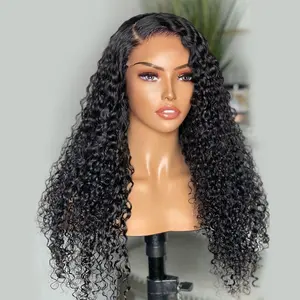 Wear And Go Glueless Human Hair Wigs Double Drawn Wavy Wigs 13X6 Hd Human Hair Lace Front Wig 40Inch Raw Temple Indian Hair