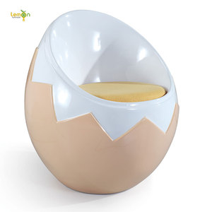 Design créatif moderne coquille d'oeuf en fibre de verre chaise avec table d'oeufs - Product Image 1