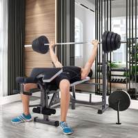 Rack à Squats Réglable à Traction Haute, Banc de Musculation Multifonctionnel, Équipement d'Entraînement de Musculation, Acier Métallique CFT