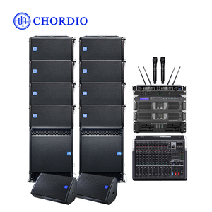 Sistema <span class=keywords><strong>de</strong></span> Sonido Profesional CHORDIO VN110, Line Array <span class=keywords><strong>de</strong></span> 10 Pulgadas (8 Unidades) + Subwoofer <span class=keywords><strong>de</strong></span> 18 Pulgadas (2 Unidades) + Micrófono CM8000 para Conciertos/Escenarios/Salas/Eventos al Aire Libre - Product Image 1