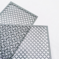Grilles de sortie d'urgence en aluminium perforé au design moderne, résistantes aux insectes, aux chocs dynamiques, lavables, pour hôtels