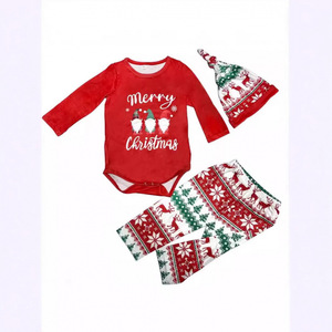 Piyama Natal lengan panjang untuk keluarga, piyama rumah merah panjang, piyama Natal yang cocok untuk keluarga - Product Image 5
