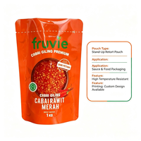 Sachet Doypack Imprimé par Gravure, Résistant à l'Humidité, Résistant aux Hautes Températures, en Plastique Stratifié pour Emballage Alimentaire (Sauce Pimentée)