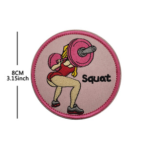 Patch in Tessuto PVC Ricamato con Personaggio Anime Cartoon 'Beast Mode on Deadlift Fitness Series', Adesivo con Gancio e Anello per Zaino - Product Image 6