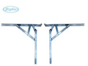 Paslanmaz Çelik 304 Çıkışlı Hafif Tip 12 İnç Kare Oluklu 2mm Kalınlığında Sürtünmeli Tutucu 4 Çubuklu Alüminyum Kanatlı Pencere İçin - Product Image 2