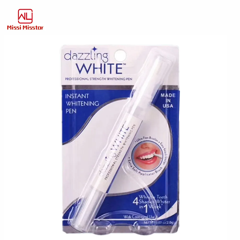 Gel sbiancante per denti con perossido di idrogeno 2ML Gel sbiancante bianco penna sbiancante per denti abbagliante