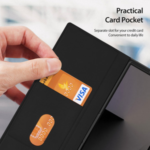 เคสโทรศัพท์แบบกระเป๋าใส่บัตร เหมาะสำหรับโทรศัพท์ Z Fold8 ultra แบบพับได้ พร้อมช่องใส่บัตร ฝาพับแบบธุรกิจ  วัสดุหนัง - Product Image 3