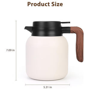 Théière Design de luxe Affichage numérique de la température Théière domestique 1.5l Bouilloire en acier inoxydable 304 Théière à revêtement en céramique - Product Image 6