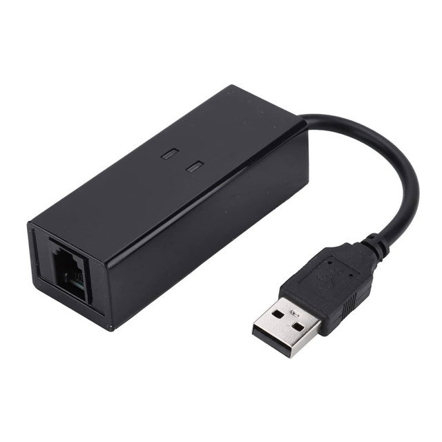 56K Dial up USB Fax Modem V.92 USB External Modem Compatible with Win7 Win8 Win10 XP