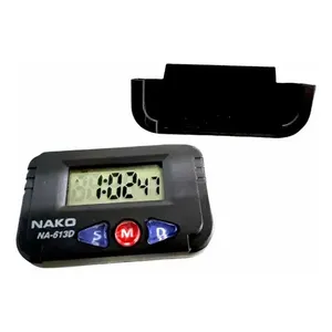 Orologio da scrivania digitale Nako Na-613d con display LCD, funzionamento a batteria, con funzione sveglia e retroilluminazione, design moderno per l'arredamento di casa e ufficio - Product Image 3