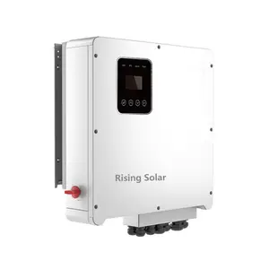 Inverter tenaga surya hibrida 15kW, inverter tenaga surya 3 fase tegangan tinggi baterai lithium Harga China 15kVA CE PV