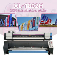 Imprimante jet d'encre à double tête d'impression I3200, machine d'impression automatique de bannières et de drapeaux de 1,8 m pour impression recto-verso sur tissu de drapeau
