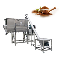Mélangeur d'aliments horizontal grande capacité pour bétail 200 kg, mélangeur de maïs, de farine et de foin, prémélangeur pour volailles, mélangeur d'aliments pour bétail 3 tonnes 5 tonnes