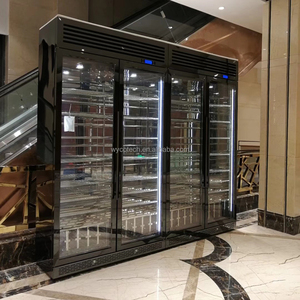 Tùy Chỉnh Sang Trọng Thép Không Gỉ Cửa Kính Rượu Vang Mát Hầm Tủ Điện Đa-Khu Ứng Dụng Điều Khiển Thương Mại Sử Dụng Rượu Vang - Product Image 2