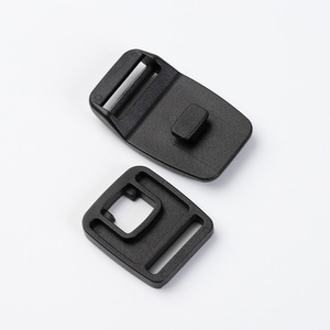 Plastic Side Release Buckle 20mm Black Durable Bag <b>Strap</b> Adjustment Buckle For <b>Backpacks</b> And Bags - Product Image 3