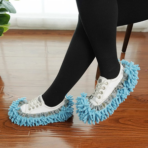 <span class=keywords><strong>Microfibre</strong></span> Chenille Accueil Chiffon Nettoyage Chaussures Couverture Écologique Réutilisable Couvre-chaussures Vadrouille - Product Image 4