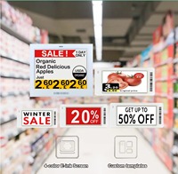 Étiquettes intelligentes pour la vente au détail, 2,9 pouces, SPI, 4 couleurs, IPS, EPD (128*296), faible consommation d'énergie, écran LCD Eink, rétroéclairage LED, montage en surface, pour l'IoT