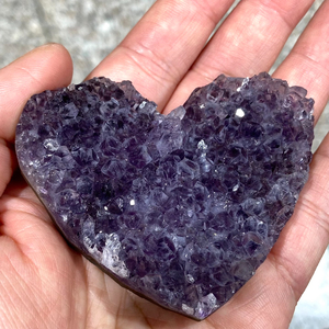 Cristal de Corazón de Amatista al por Mayor, Gema Natural en Forma de Corazón, Cuarzo Druzy, Geoda, Artesanía de Cristal, Decoración Curativa, Halloween - Product Image 2