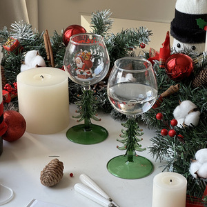 Novedad, copa de árbol de Navidad, Copas de fiesta con tallo para agua potable, jugo, vino, bebidas mixtas. - Product Image 3