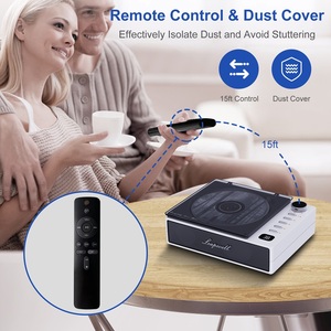 2024 nouveau <span class=keywords><strong>tourne</strong></span>-<span class=keywords><strong>disque</strong></span> Compact Rechargeable Hifi rétro lecteurs de CD portables avec haut-parleurs/Radio Fm/Mp3/Usb - Product Image 4
